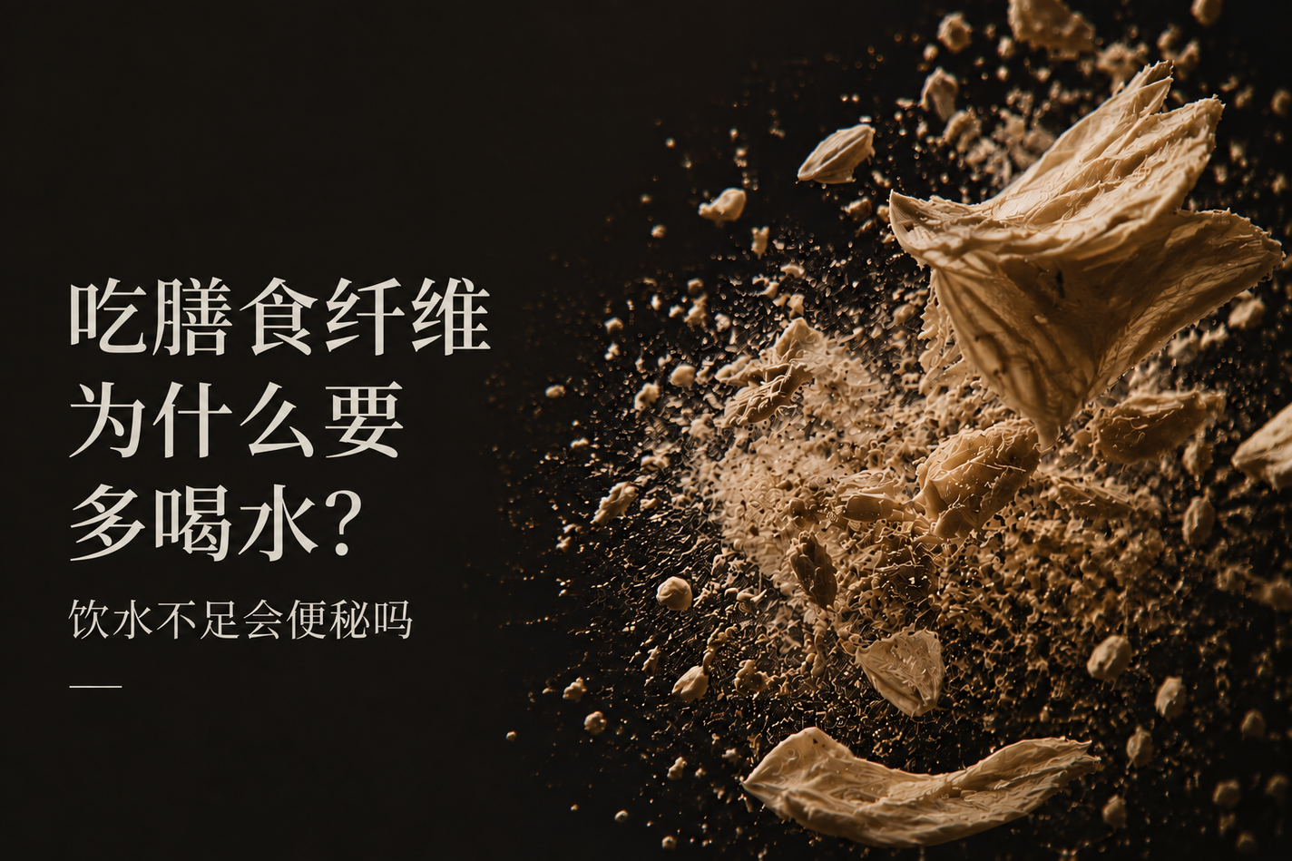 吃膳食纤维为什么要多喝水?饮水不足会便秘吗