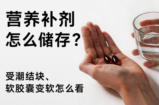 营养补剂怎么储存?受潮结块、软胶囊变软怎么看