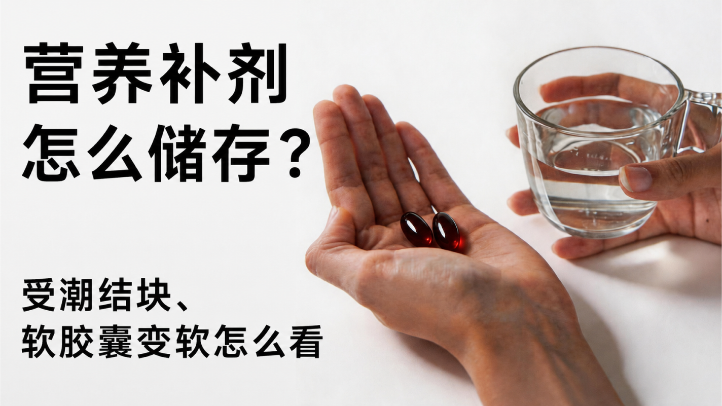 营养补剂怎么储存?受潮结块、软胶囊变软怎么看